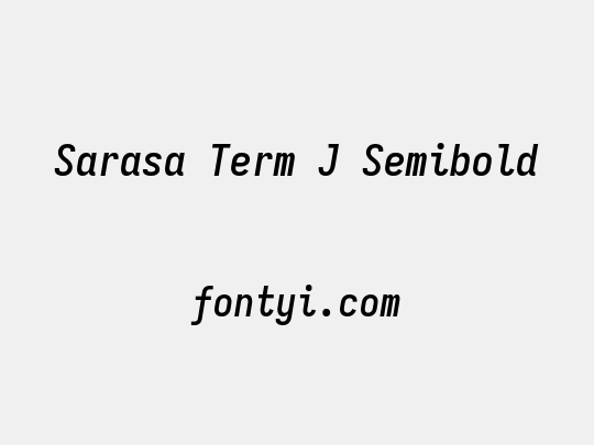 Sarasa Term J Semibold