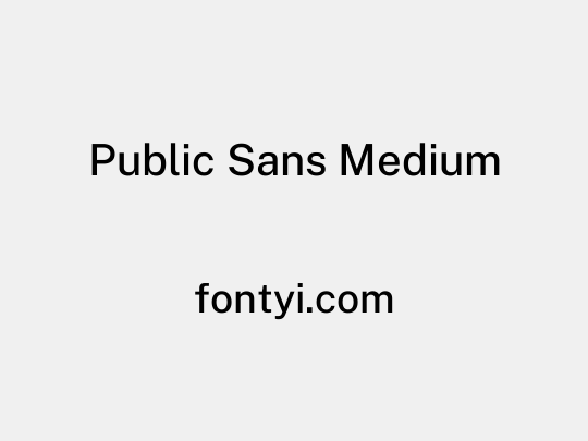 Public Sans Medium
