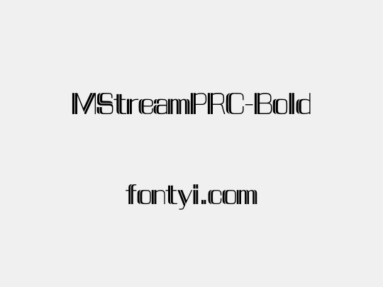 MStreamPRC-Bold