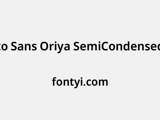 Noto Sans Oriya SemiCondensed SemiBold