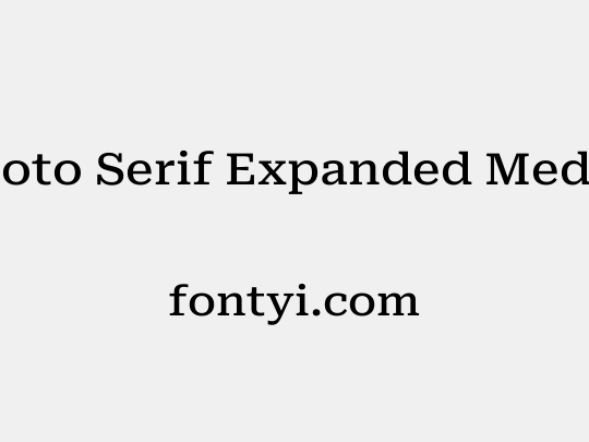Roboto Serif Expanded Medium