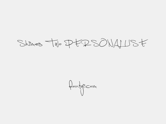 Shimes Two PERSONAL USE