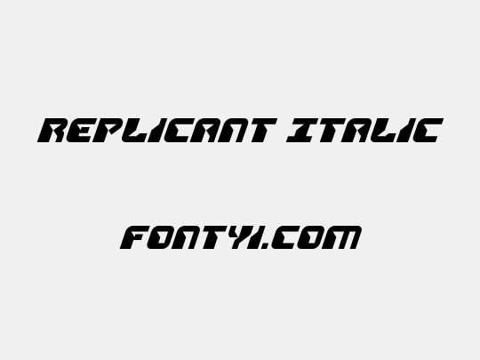 Replicant Italic