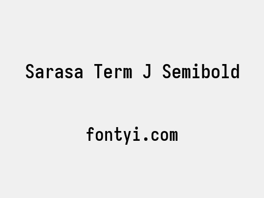 Sarasa Term J Semibold