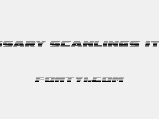 Emissary Scanlines Italic