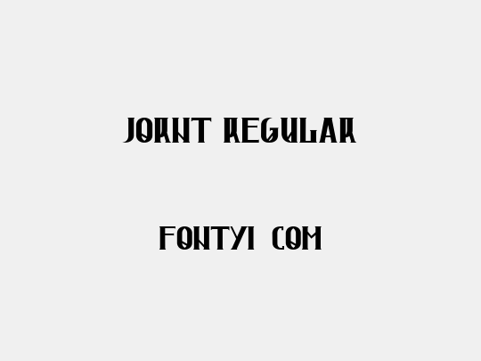 Jornt Regular