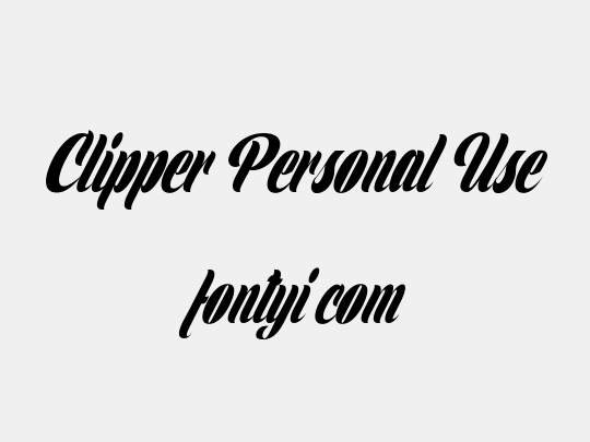 Clipper Personal Use
