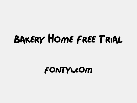 Bakery Home Free Trial