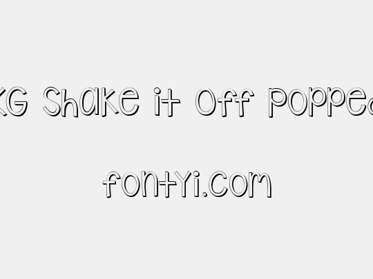 KG Shake it Off Popped