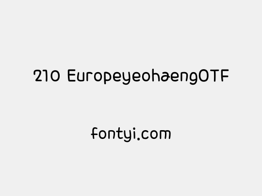 210 EuropeyeohaengOTF