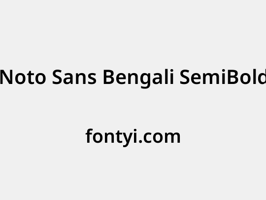 Noto Sans Bengali SemiBold