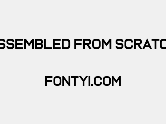 Assembled From Scratch