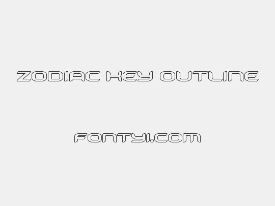 Zodiac Key Outline