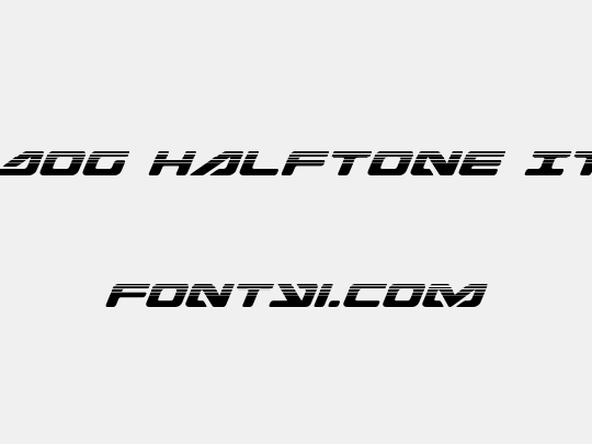 Sea-Dog Halftone Italic