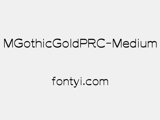 MGothicGoldPRC-Medium