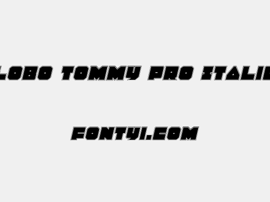 Lobo Tommy Pro Italic