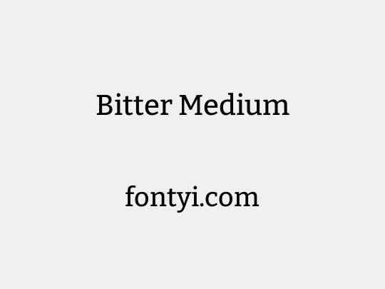 Bitter Medium