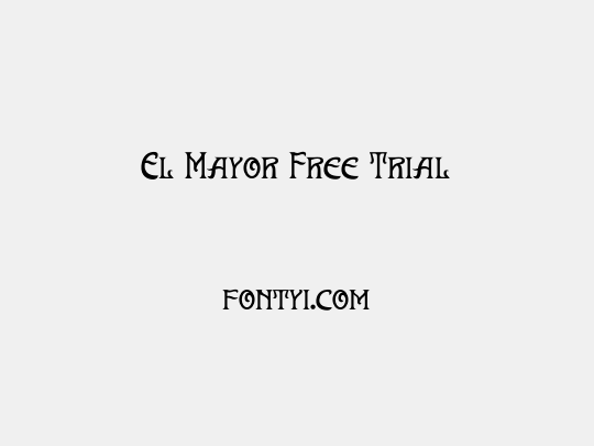 El Mayor Free Trial