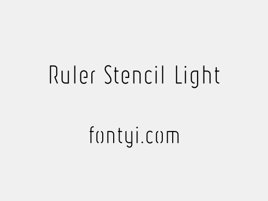 Ruler Stencil Light