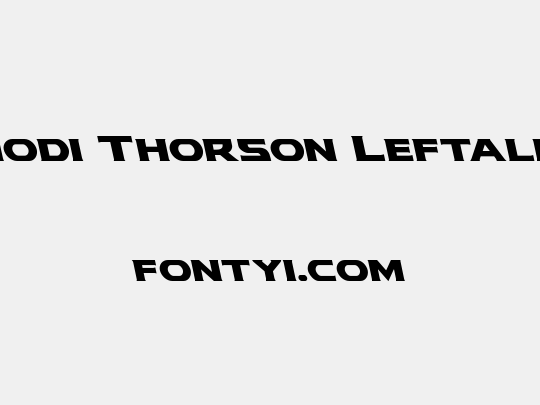 Modi Thorson Leftalic