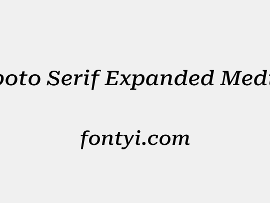 Roboto Serif Expanded Medium