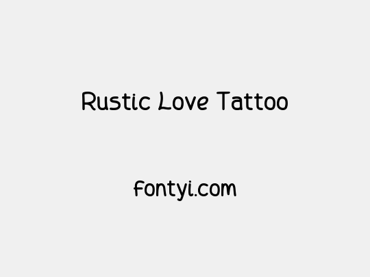 Rustic Love Tattoo