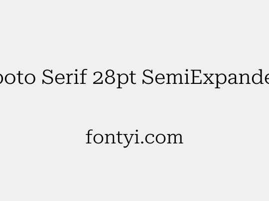 Roboto Serif 28pt SemiExpanded Light