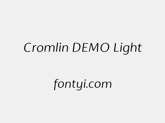 Cromlin DEMO Light