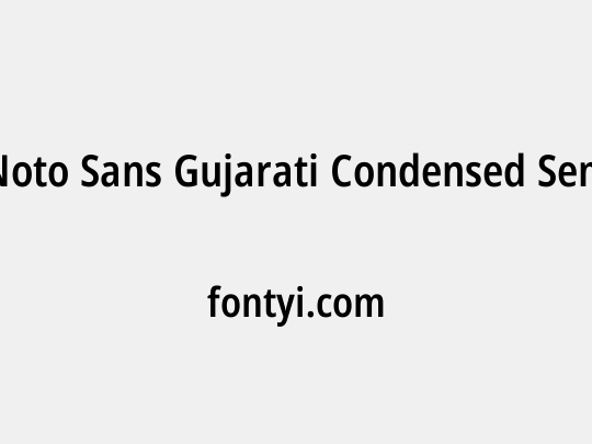 Noto Sans Gujarati Condensed SemiBold