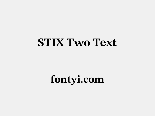 STIX Two Text