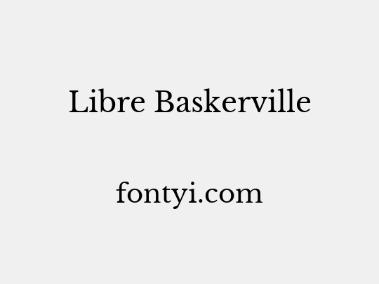 Libre Baskerville