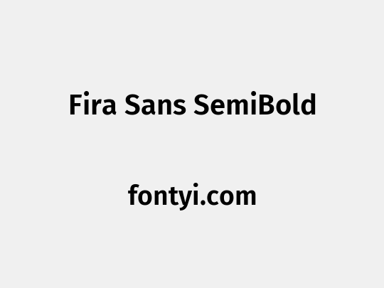 Fira Sans SemiBold