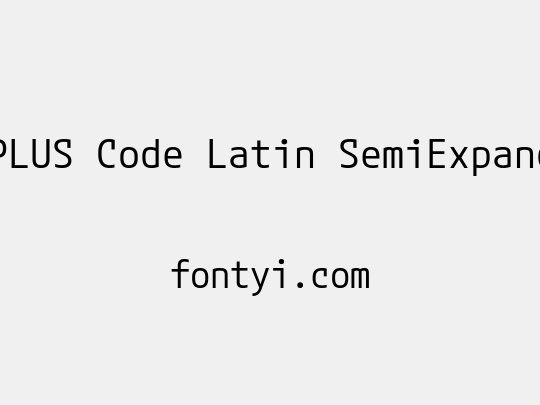 M PLUS Code Latin SemiExpanded
