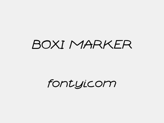 BOXI MARKER
