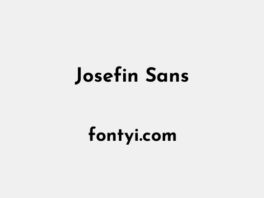 Josefin Sans