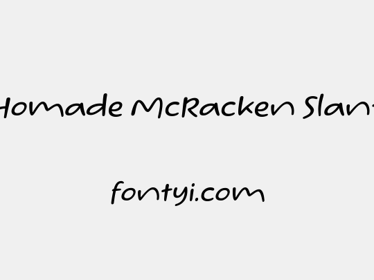 Homade McRacken Slant