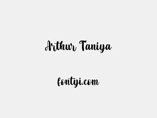 Arthur Taniya