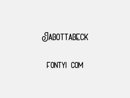Jabottabeck
