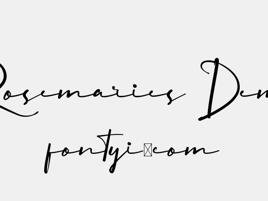 Rosemaries Demo
