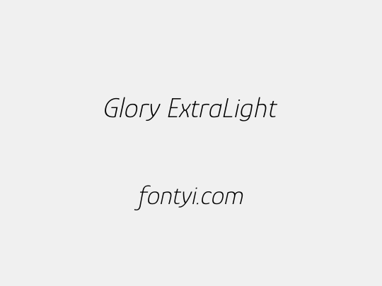 Glory ExtraLight