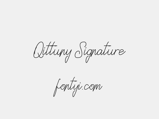 Qittuny Signature