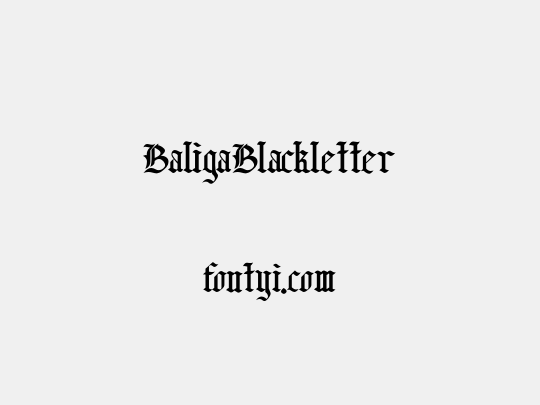 Baliga Blackletter