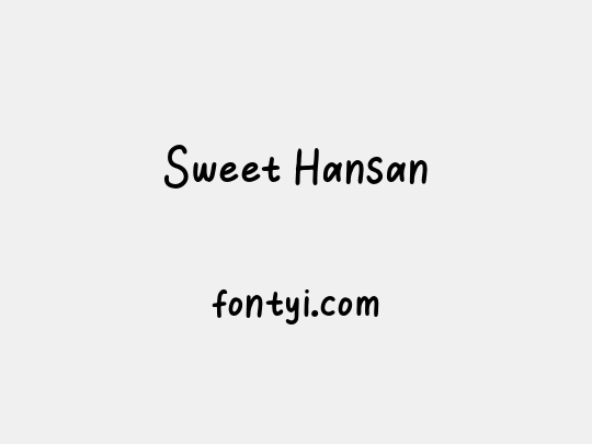 Sweet Hansan