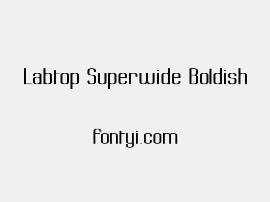 Labtop Superwide Boldish