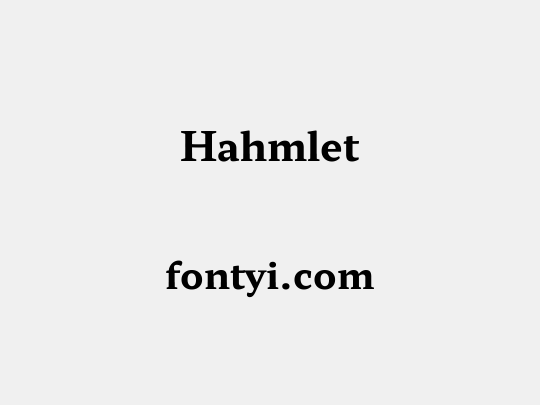Hahmlet