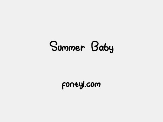 Summer Baby