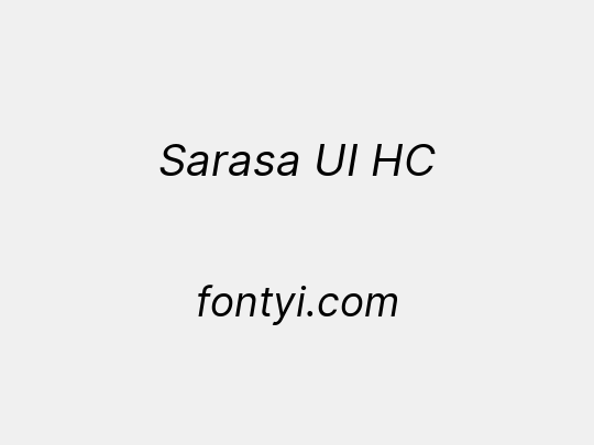 Sarasa UI HC