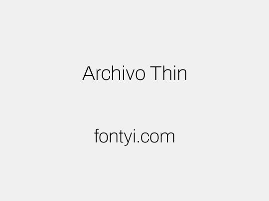 Archivo Thin
