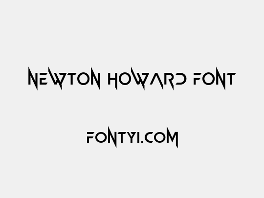 Newton Howard Font