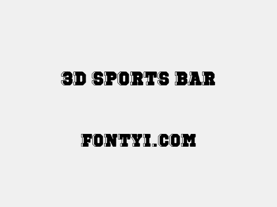 3D Sports Bar